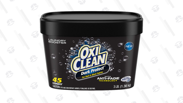 Add OxiClean Dark Protect to your load of darks to keep them from fading. Just be sure to use cold water, and tumble dry on low (or air dry, better yet).